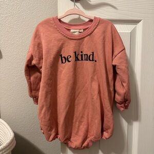 Be kind sweatshirt romper